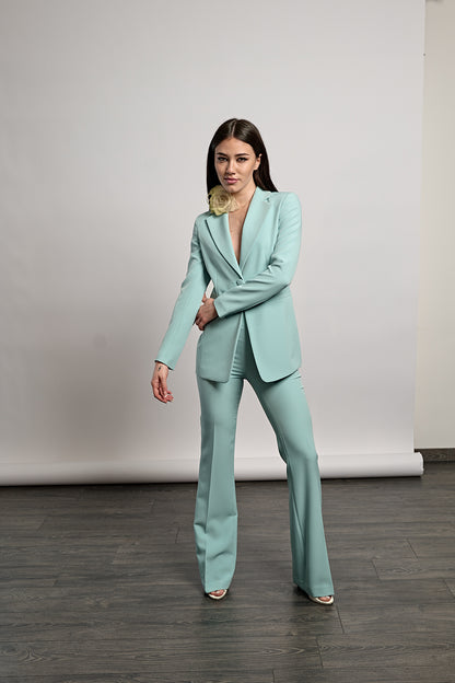 Tailleur Monopetto | Giacca Sagomata - Pantalone Palazzo