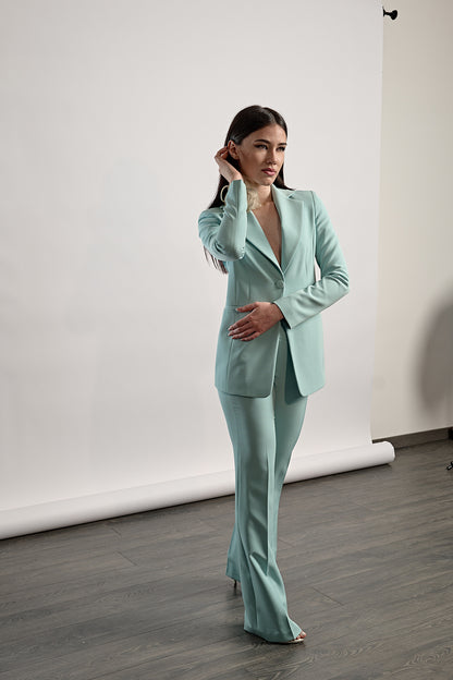 Tailleur Monopetto | Giacca Sagomata - Pantalone Palazzo