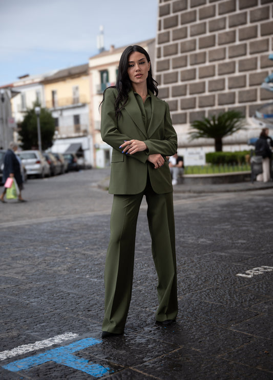 Tailleur 3 Pezzi Donna – Tinta Unita | Giacca Oversize - ARES